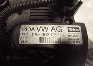 ALTERNATOR VW 1,9 TDI BKC 06F903023C RADOM 4
