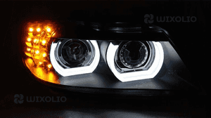 Lampy led xenon bmw E90 E91 09-11 dzienne ringi 3D 2