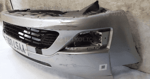 Zderzak przód przedni citroen C4 grand picasso ezrc srebrny halogeny 4