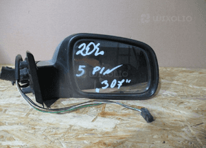 Lusterko prawe przód przednie peugeot 307 lift 5 pin 3