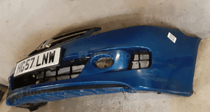 Zderzak przód przedni do honda accord vii 7 lift fl niebieski błękitny spryskiwacze lamp xenon halogeny 3