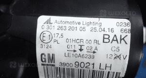 Opel zafira c 2012- soczewka lampa lewy przód lewa przednia 39009021 10