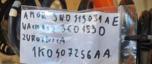 AUDI Q3 8U WAHACZ AMORTYZATOR ZWROTNICA 5N0413031AE 1K0407245AA 3C0153D 16