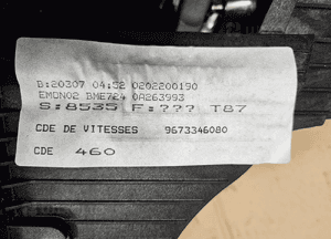 Peugeot 3008 5008 1.6 THP  lewarek wybierak linki linka zmiany biegów 9673346080 3