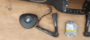 Konsola AIRBAG pasy poduszki sensor pod NAVI BMW 3 E90 E91 komplet 7