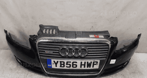 Zderzak przód przedni do audi A4 B7 s-line  halogeny LX9B czarny 5