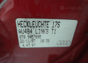 Audi A5 8T0 coupe idealna lampa tylna lewa 4