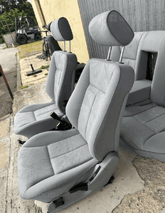 MERCEDES E 210  boczki tapicerki fotel fotele podgrzewane elegance jasne 7