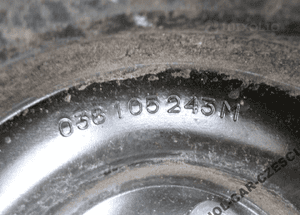 Kolo pasowe 038105243M vw golf vi A3 1.6 tdi cay 3