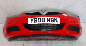 Zderzak przód przedni do opel corsa d halogeny Z547 czerwony 1