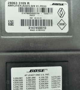 Renault Laguna III 3 wzmacniacz amplituner Bose 280633109R 3