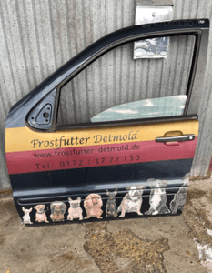 MERCEDES ML 163 drzwi przednie przod szyba zamek listwa granatowe 189 12