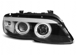 Lampy reflektory do bmw X5 E53 od 2003 do 2006 black ringi xenon 3
