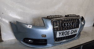 Zderzak przód przedni audi A3 8P lift fl s line S3 8P LY5J błękitny halogeny 3