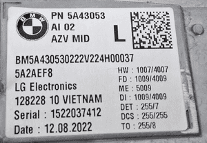 BMW X1 U11 U06 Licznik MONITOR WYŚWIETLACZ EKRAN 5A43053 4