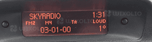Peugeot 307 zegarek wyświetlacz   9657882980 9650243077 9649090377 1