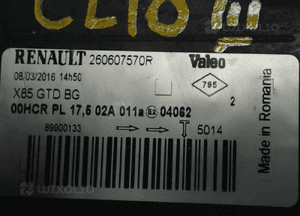 Lampa lewy przód renault clio iii 260607570R 3