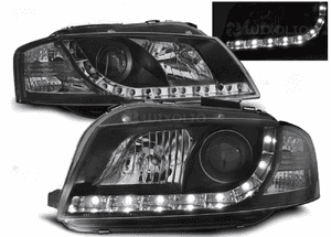 Stylowe  Lampy Reflektory Do AUDI A3 8P Od 2003 Do 2008 Roku + ŻARÓWKI LED 5