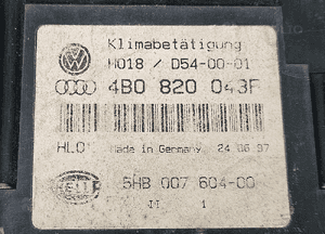Klimatronik 4B0820043F Panel Sterowania Nawiewu Klimatyzacji Audi A6 C5 3