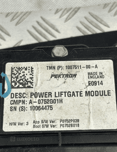 Modul klapy hamulca tesla model s 1007511 1007618 2