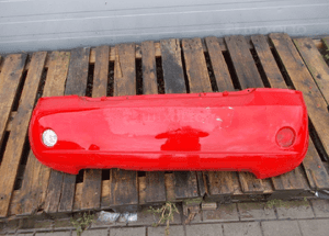 Zderzak tył tylny do chevrolet matiz spark czerwony 1