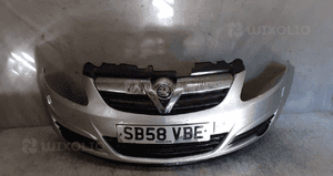 * ZDERZAK PRZÓD PRZEDNI OPEL CORSA D Z157 SREBRNY 2
