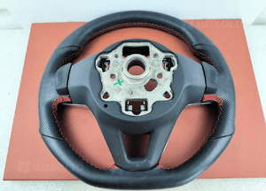 VW Volkswagen Golf 8 Kierownica Skóra Łopatki Czerwona nitka 5H0419089FM 6