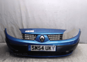 Zderzak przód przedni do renault megane scenic 2 ii TEI45 niebieski halogeny 1
