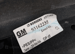 Schowek wykładzinka bagażnika Opel Tigra B 93162234 93162235 5