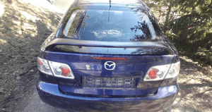 Mazda 6 02-07 HB szyba tylna tył w klapie 6