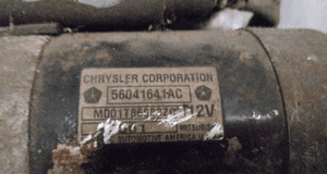 Rozrusznik jeep chrysler 3.7 b V6 56041641AC 2