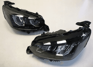 Peugeot 208 lift led lampa przód eu lewa prawa przednia 4