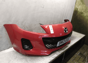 Zderzak przód przedni do mazda 3 iii bl 2 gen. lift fl 27A bordo bordowy halogeny 5