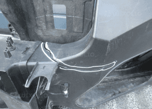 Pas przedni przód wzmocnienie czołowe tesla s lift 1061950-00-D 2016 12