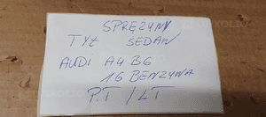 Sprężyny sprężyna tył tylne 2SZT Audi A4 B6 Sedan 6