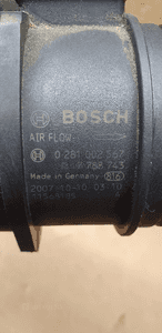 Przepływomierz powietrza BMW I E87 2.0D Lift 0281002567 7788743 6