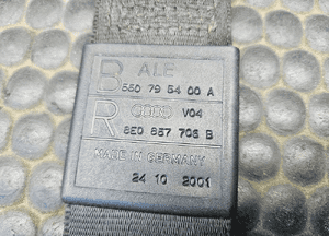 Pas Pasy Bezpieczenstwa Zapinka Przod Przednie Lewy Prawy Czarne Soul Audi A4 B6 B7 23