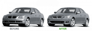 Zderzak przedni do bmw E60, E61 od 2007 do 2010 roku  m-technik z pdc + sra 4