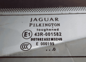 Jaguar xf X250 sedan szyba tył tylna oryginał 2010 9