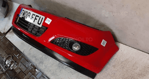 Zderzak przód przedni do opel astra h 3 lift fl iii Y547 czerwony halogeny 3