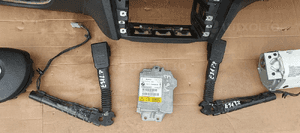 Konsola AIRBAG pasy poduszki sensor pod NAVI BMW 3 E90 E91 komplet 8