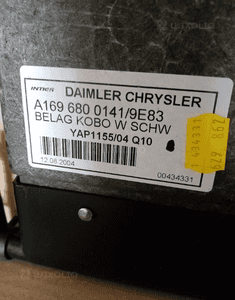 Podłoga wykładzina dywan bagażnika Mercedes A-Klasa W169 A1696800141 3