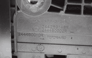 Obudowa podstawa mocowanie akumulatora Renault Megane III 1.6 benzyna 244460010R 5