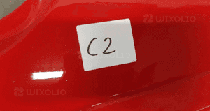 Zderzak tył tylny do opel corsa d 3D 3 drzwi hb Y547 czerwony 2
