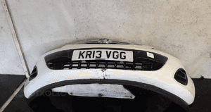 Zderzak przód przedni do opel corsa d lift fl grill Y474 biały uszkodzona !! 1