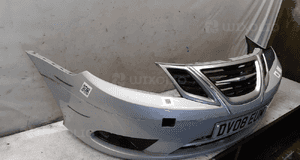 Zderzak przód przedni saab 93 9-3 lift fl srebrny halogeny 4