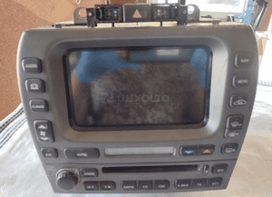 Radio cd wyświetlacz ekran nawigacji jaguar x-type 462200-5352 1X4310E889GB 2