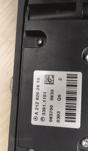 MERCEDES E 207 / E 212 panel grzania foteli 9