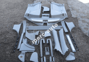 MERCEDES ml tapiecerka boczek dywan słupek SZARA