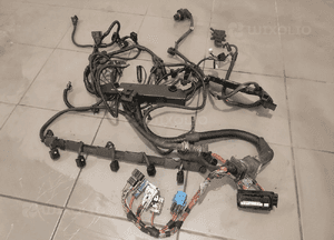 BMW X5 E70 3.0D M57 OKABLOWANIE INSTALACJA WIĄZKA SILNIKA WTYCZKI KPL ORYG 1